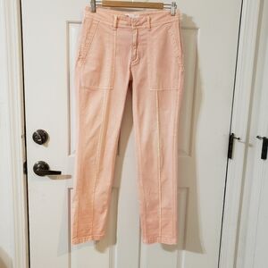 Anthropologie Peach The Wanderer size 27 Straight Leg Pants